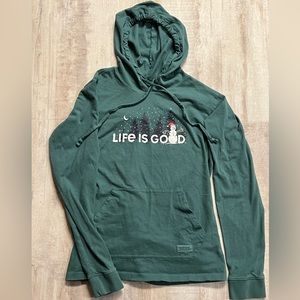 Life is good snowman long sleeve Medium